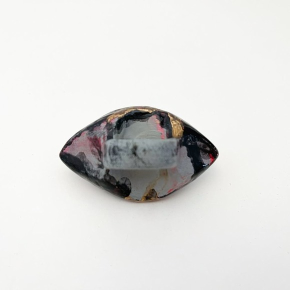 Adina Mills Crystal Ring XL Statement Eye Quartz - Picture 6 of 10